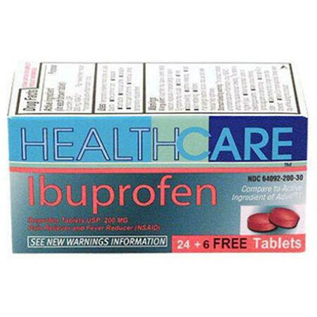 GREAT LAKES 200 mg. Health Care Ibuprofen Tablets- 30 Count, 30PK 143397